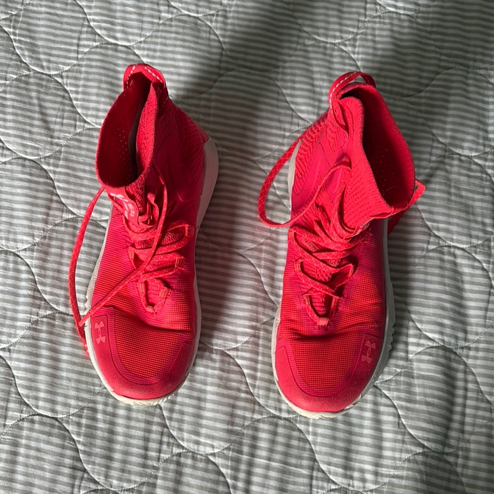 Under Armour Bright Red Athletic Sneakers